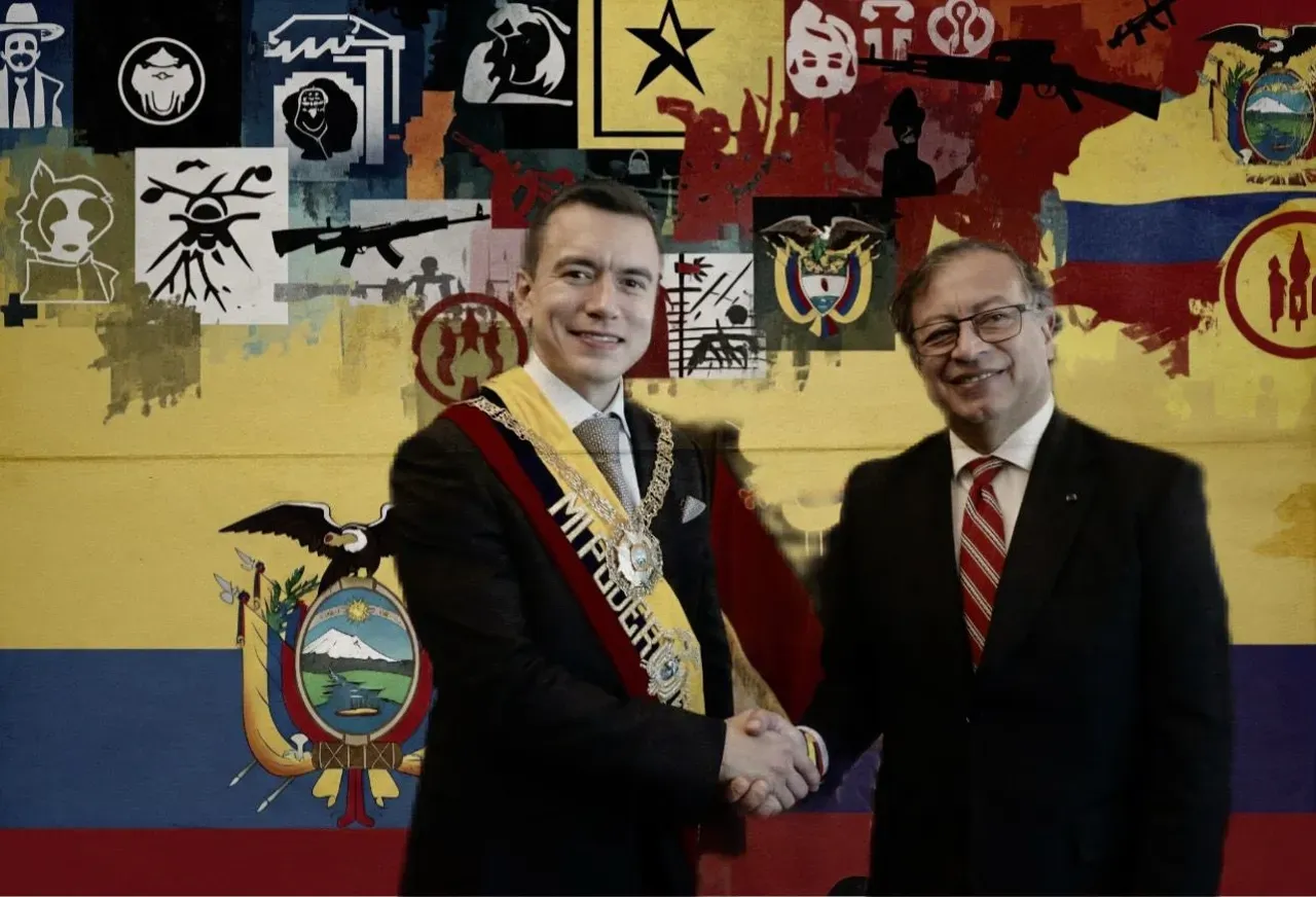 Daniel Noboa y Gustavo Petro Radiografía de la frontera Colombia - Ecuador: Narcotráfico, disidencias y diplomacia frágil